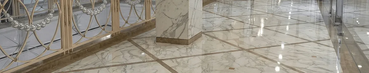 Beautiful marble floor professionally installed in Boston, MA