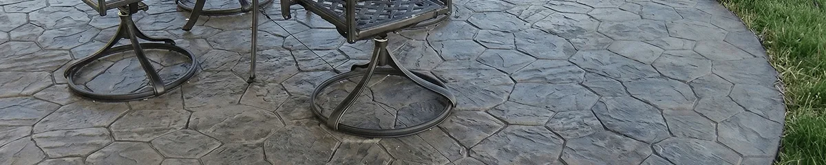 Garden relaxation area with professionally installed stone flooring in Boston MA